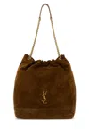 Saint Laurent Brown Suede Large Jamie Shopping Bag