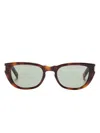 Saint Laurent Sl601 Sunglasses In Brown
