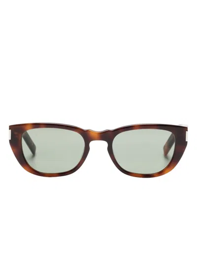 Saint Laurent Sl601 Sunglasses In Brown