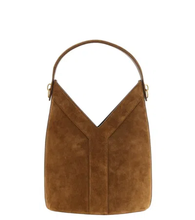 Saint Laurent Brown Y Small Bucket Bag