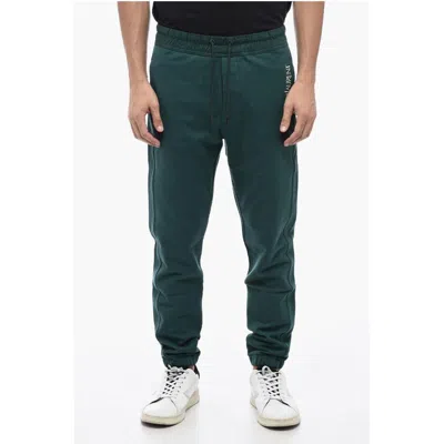 Saint Laurent Brushed Cotton Sweatpants With Cuffs