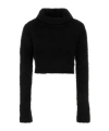 Saint Laurent Turtleneck Long-sleeved Jumper In Black