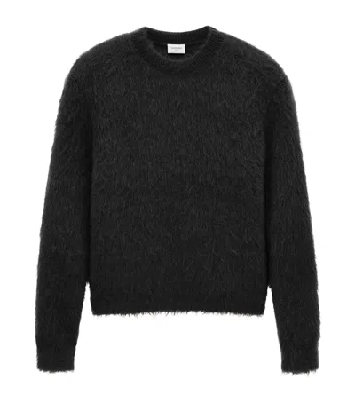 SAINT LAURENT BRUSHED MOHAIR-BLEND SWEATER