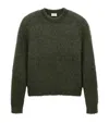 Saint Laurent Mohair And Wool-blend Sweater In Green