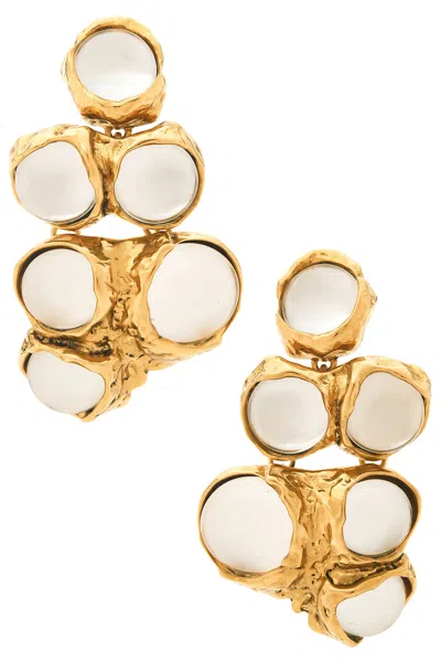 Saint Laurent Bubble Earrings In Gold