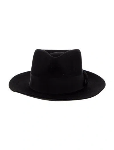 Pre-owned Saint Laurent Bucket Hat In Black