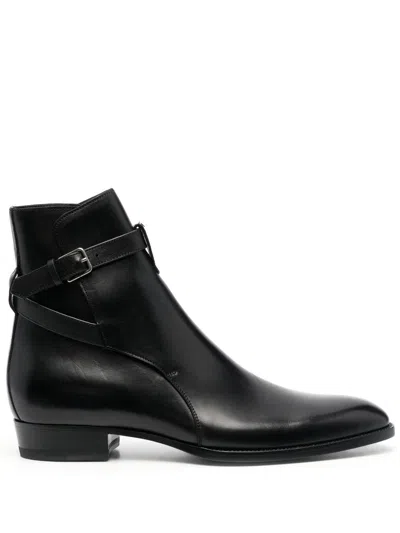 Saint Laurent Man Ankle Boots Black Size 9 Calfskin