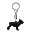 Saint Laurent Bulldog Keychain In Black
