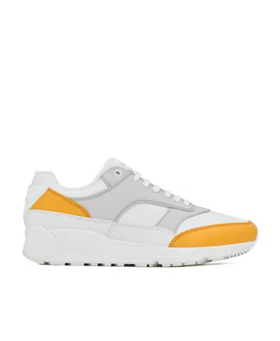 Saint Laurent Bump Colour-block Sneakers In White