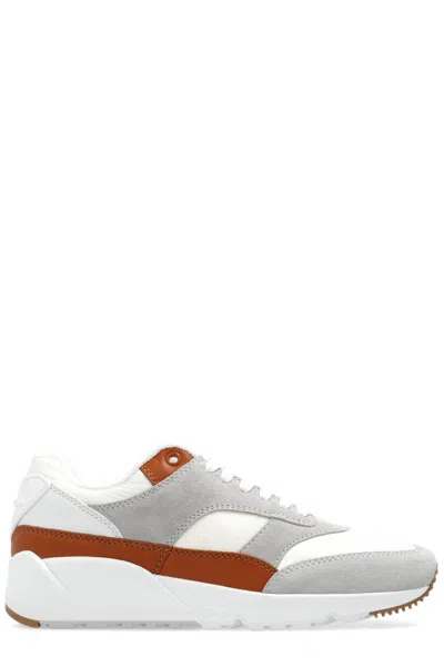Saint Laurent Bump Lace-up Trainers In White