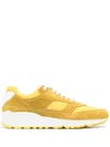 Saint Laurent Bump Leather Sneakers In Yellow