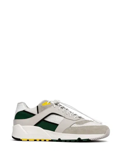 Saint Laurent Bump Panelled Sneakers In Gray