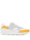 Saint Laurent Bump Colour-block Sneakers In White