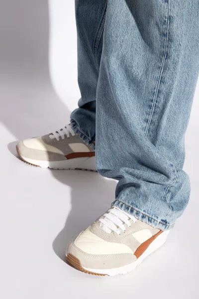 Saint Laurent ‘bump' Sneakers In Cream