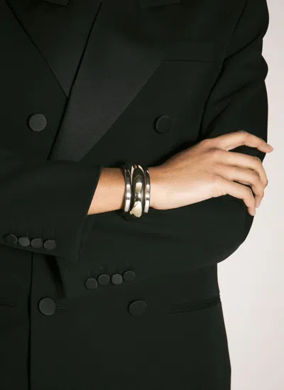 Saint Laurent Bumpy Bracelet In Gold
