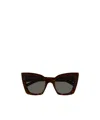 Saint Laurent Butterfly-frame Sunglasses In Black