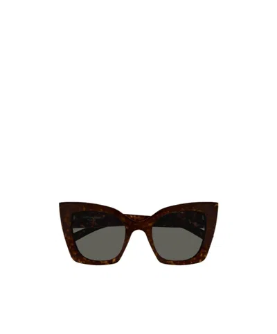 Saint Laurent Butterfly-frame Sunglasses In Black