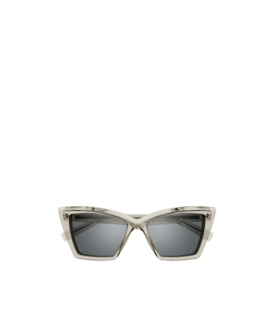 Saint Laurent Butterfly-frame Sunglasses In Gray