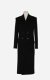 Saint Laurent Button Closure Coat In Cashmere In Black
