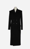 Saint Laurent Button Closure Coat In Cashmere In Black