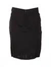 Saint Laurent Pencil Skirt With Stitching Details In Nero