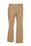 Saint Laurent Pantaloni Chino In Cotone Stretch In Beige