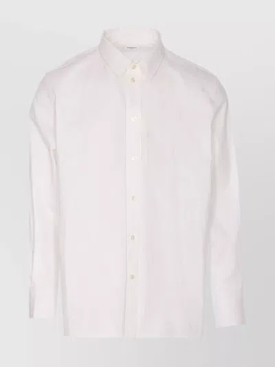 SAINT LAURENT BUTTON-DOWN COLLAR LONG SLEEVE CUFFED SHIRT