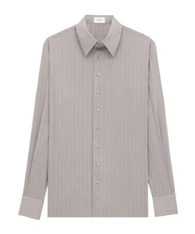 Saint Laurent Button-down Shirt In Gray
