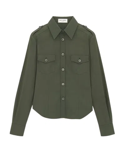 SAINT LAURENT SAINT LAURENT BUTTONED LONG-SLEEVED SHIRT