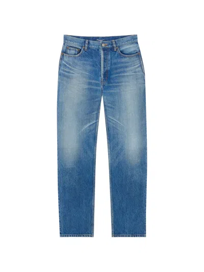 Saint Laurent Geknöpfte Jeans In Blue