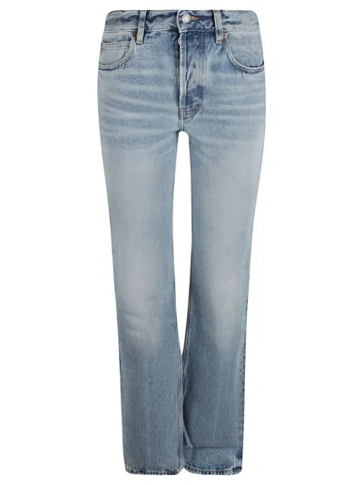 Saint Laurent Buttoned Jeans In Sicily Blue