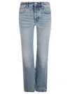 Saint Laurent Buttoned Jeans In Sicily Blue