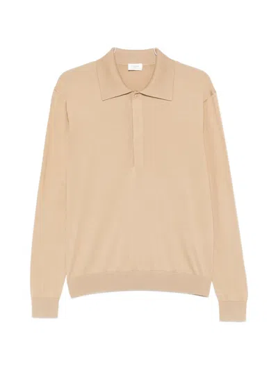 Saint Laurent Button-up Polo Shirt In Neutral