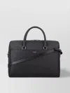 Saint Laurent Bv Briefcase With Adjustable Shoulder Strap And Top Handles