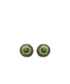 Saint Laurent Cabochon Earrings In Ceramic In Multi