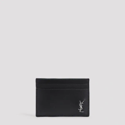 Saint Laurent Calf Leather Card Holder Unica