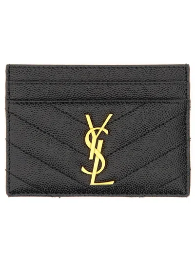 Saint Laurent Calf Leather Wallet In Black