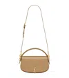 Saint Laurent Calfskin Bascule Cross-body Bag In Beige