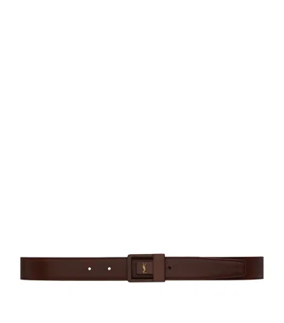 Saint Laurent Calfskin Boucle La 66 Belt