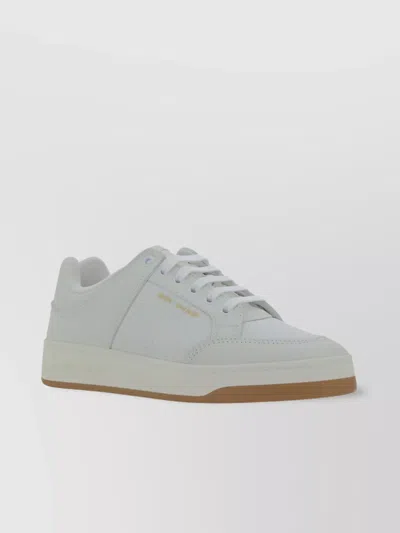 Saint Laurent Calfskin Flat Sole Low-top Sneakers