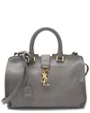 Saint Laurent Calfskin Monogram Cabas Downtown Small Satchel (authentic Pre-loved)