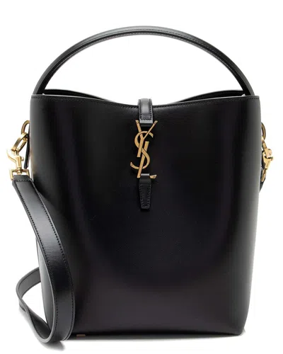 Saint Laurent Calfskin Monogram Le 37 Bucket Bag (authentic Pre-loved)