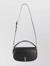 Saint Laurent Calfskin Shoulder Bag Top Handle