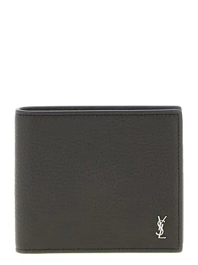 Saint Laurent Calfskin Wallet In Black