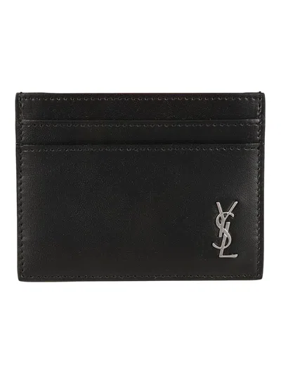 Saint Laurent Calfskin Wallet With Refined Design