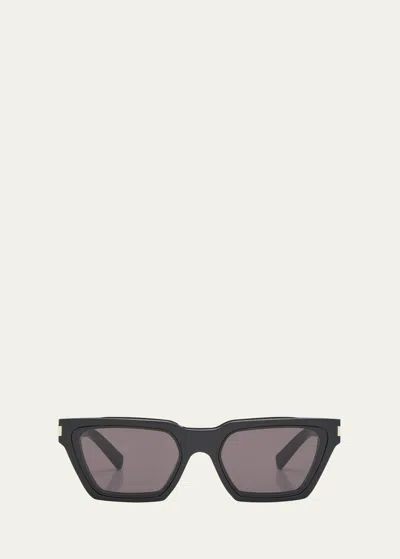 Saint Laurent Calista Acetate Cat-eye Sunglasses In Pink