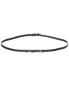 Saint Laurent Call Me Leather Belt In Black