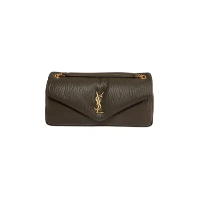 Pre-owned Saint Laurent Calypso Chain Bag 'light Musk' In Brown