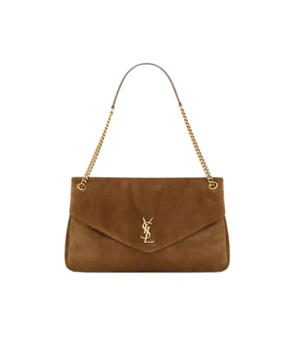 Saint Laurent Calypso Large In Suede