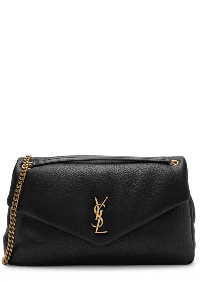 Saint Laurent Calypso Large Padded Leather Shoulder Bag In Black